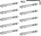 SUPAWAY Pack of 10 Wire Rope Terminals, Screw Terminal for Wire Rope 4 mm Rope Tensioner Stainless Steel with Threaded Pin and Allen Key Wire Rope Clamp for Fixing Tensioning Wire Ropes, Railing