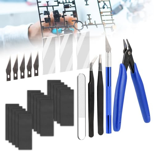 BESPOTCL Gundam Model Tools Kit, Grundwerkzeuge, Hobby-Bauwerkzeuge, Kit für Gebäude, Autos, Flugzeuge, Modellbau, Reparatur und Befestigung