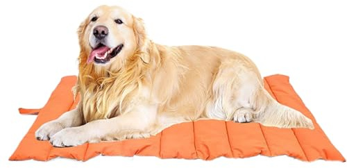 Hunde-Campingbett, faltbar, Hunde-Reisebett, leicht, bequem, tragbar, rutschfest, Matratzenkissen, für drinnen und draußen, Bett, Sofa, Decke, Haustierdecke für Rucksackreisen, Klettern