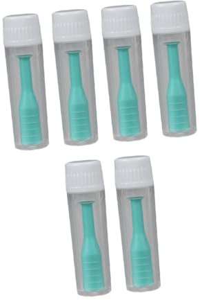 Insertador Botella 6 de Succión Verde Abs Piezas Lentes | Herramienta Ligera para Viaje y Uso Diario, Superficie Antideslizante, Limpieza Fácil, Suave con Lentes Duras y Rgp