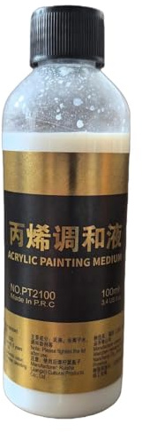 Verdünnungsmittel für Acrylfarben – flüssiges Mischungszusatz für Palette | Acrylverdünner, 100 ml Acrylflüssigkeit, Künstlerbedarf für die Vorbereitung der Palette, Farbmischung