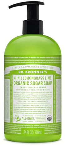 Dr. Bronner's Naturseife - Flüssigseife - Zitronengras - Limone - 710 ml