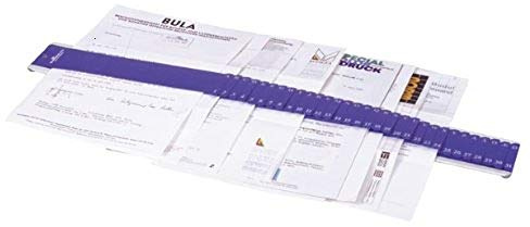 Durable Vorordner A-Z und 1-31, 1 Stück, blau, 370006 | Pultordner zur Vorsortierung mit flacher Konstruktion, Metallrahmen und Gummifüßen, DIN A4 Format