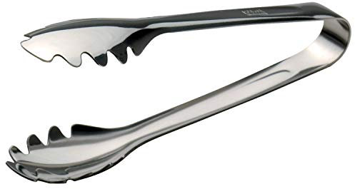 PIAZZA - Pinza Cucina Multiuso in Acciaio Inox 12cm, Pinze di Alta Qualità e Resistente al Calore, Molla per Barbecue, Hamburger, Pasta, Spaghetti, Dessert, Decorazione, Insalate, Verdure, Condimenti