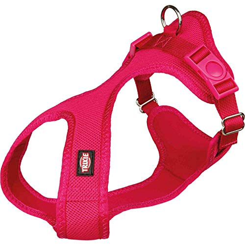 TRIXIE Comfort Soft Touren-Geschirr, XXS–XS: 25–35 cm/15 mm, fuchsia