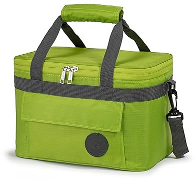 outdoorer Kühltasche Cool Butler - Isoliertasche, Thermotasche, Picknicktasche für Lebensmitteltransport, faltbar (6 l, grün)