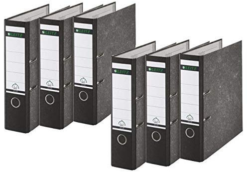 Leitz 1080/1050 Standard Ordner A4 (breit | 6er Pack, schwarz)