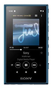 Sony Nw-A105 16GB Walkman Hi-Res Portable Digital Music Player with Android 9.0, 3.6 Touch Screen, S-Master Hx, DSEE-Hx, Wi-Fi & Bluetooth and USB Type-C - Blue