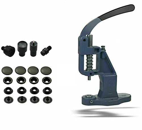 Große Auswahl ISTA TOOLS - Starter Set mit 50 Stück Antik oxidiert, 15mm Ring-Feder Rostfrei Druckknöpfe Grundmaterial Messing und nickelfrei -plus mit Hebelpresse -plus Druckknopfwerkzeug