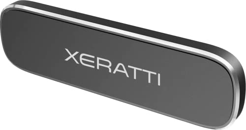 Xeratti Magnetic Flat Car Phone Mount, Stick On Rectangle Universal Flat Car Phone Holder, Dashboard, Fridge, Desk Smartphone Holder, Super Strong & Ultra Thin, Apple iPhone Samsung Galaxy