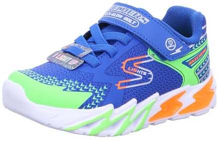 Skechers träningsskor för pojkar, Royal Synthetic/Textil/Lime, Orange, och, 11.5 UK, Royal Synthetic Textile lime orange och, 29 EU