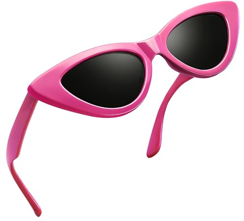 Joopin Klassische Cateye Sonnenbrille Damen Polarisierte 90er Party Brille | Retro Katzenauge Brille, Ideal für Schmale Gesichtskonturen, UV400, Modern, Alltag, Pendeln, Einkaufen, Partys, Cosplay