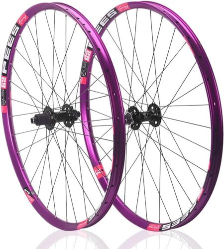 Mountainbike-Laufradsatz 26 27,5 29 Zoll MTB-Laufradsatz Steckachse Scheibenbremse 32H-Felge Vorder- und Hinterräder für 8/9/10/11/12-Gang-Kassette, Schwarz, 27,5 Zoll