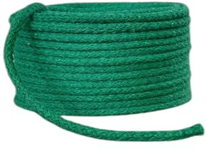 Baumwollkordel 5mm Kordel aus Baumwolle in 26 Farben (1615 - grün, 20 Meter)