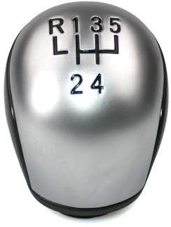 Malcayang Rótula De La Palanca De Cambios Manual De 5 Velocidades | Para Citroen C5 2001 2002 2003 2004 2005 2006 2007 2008 Para Peugeot 407 Rcz (Plateado Y Negro)