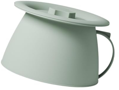 perfk Crachoir multi-usage avec couvercle, poignée confortable, urinoir de nuit épais, Pot de lit pour chambre à coucher, maison, hommes, femmes et enfants, D