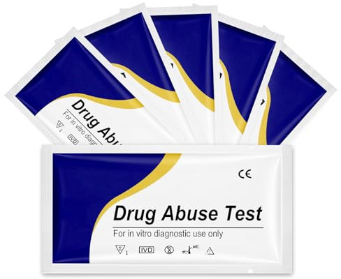 6 x Drogentest,Drogentest Cannabis,Drogenschnelltest Dip-Karten für Cannabis,Urin Teststreifen für den Schnelltest