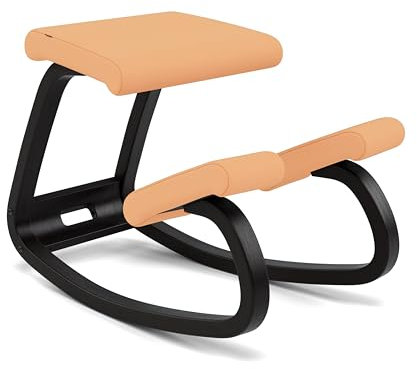 Varier Variable New Kunstfaser orange weiß 534 Revive, Schwarz lackierte Esche