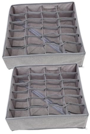 MUSISALY 2stücke Unterwäsche Organizer Faltbarer Karton Organizer Mesh Fächer Aufbewahrungsbox Für Bhs Socken Schals