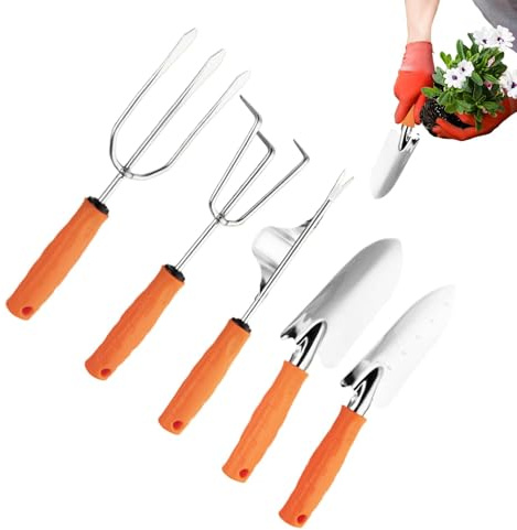 Set Di Attrezzi Da Giardinaggio, Attrezzi Da Giardino Manuali | Attrezzo Da Giardino Floreale Manuale In Acciaio Inossidabile - Attrezzi Da Giardinaggio In Acciaio Inossidabile, Utensili Manuali Da Gi