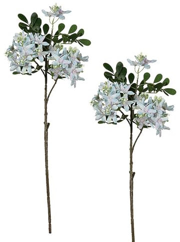 ZHDOKA 2 Stück Künstliche Geranien-Blumen, 65,9 cm Seidengeranien-Blumenzweige, Künstliche Geranienbüsche, Künstliche Geranien-Blumen mit Grünen Blättern für Zuhause, Hochzeit, (C)