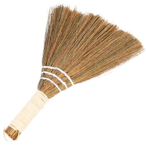 MAGICLULU Miscanthus Woven Broom Home Cleaning Supplies Portable Broom for Desktop Use Brush Cleaning