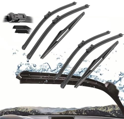 NKLDDE 3 STÜCK Für Ford Für Focus 3 2011-2017 28 + 28 + 12 Vordere Und Hintere Wischerblätter, Windschutzscheiben-Fensterschneider, Zubehör