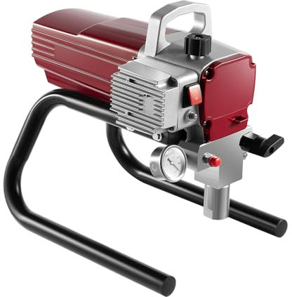 1800W High Pressure Airless Paint Sprayer, Electric Wall Paint Spray Gun for Indoor/Outdoor Use, Fast & Efficient Coating with Paint Saving Design, Spray Tips for Walls, Fences