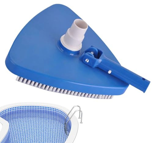 Limpiafondos Piscina Manual, limpiafondos Triangular de Piscinas, Cabezal de Aspiradora de Piscina, Limpia Fondos Piscinas, Cepillo Aspirador Suelo, para Mantenimiento de la Limpieza
