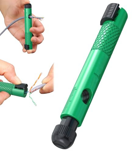 SJWOW 3 in 1 Network Cable Stripper & Organizer, Rotating Wire Straightener, Network Cable Untwist Tool Engineer Wire Straightener for CAT5/CAT6/CAT7 and IT Technicians & Electricians
