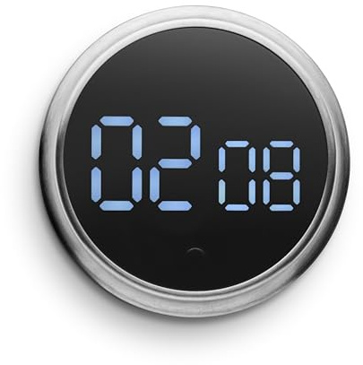 Eva Solo | Magnetischer Küchentimer |Behalten Sie die Zeit im Blick – perfekt beim Kochen und als Erinnerung | Brushed Steel