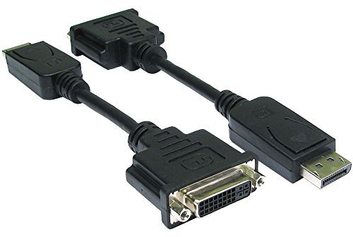 Loops 0.15m DisplayPort Male To DVI-I Female Adapter/Converter Cable Socket Monitor PC