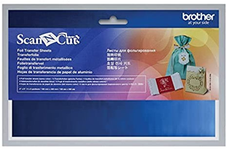 Brother Scans N Cut-Blatt, Metallic, Blau, 4-teilig, 10 x 20 cm