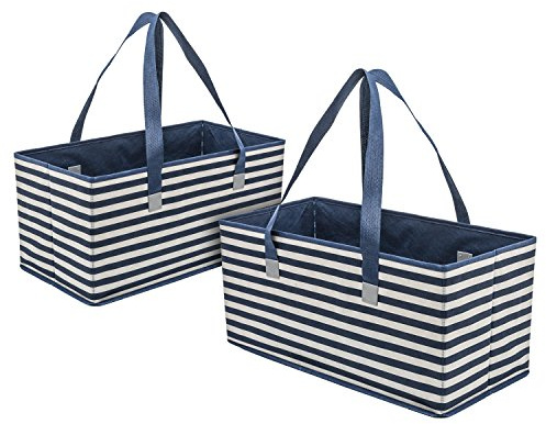 PLANET E Reusable Grocery Bags Trunk Size Extra Large Boxes with Reinforced Bottoms (Pack of 2)