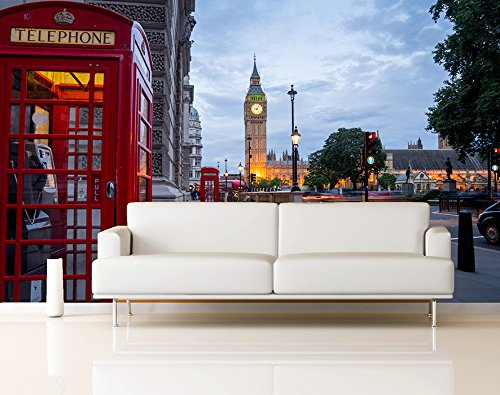 Fotomural Vinilo Pared Big Ben Abadia De Westminster Londres | Fotomurales pared | Fotomural Decorativo | Vinilo Decorativo | 150 x 100 cm | Decoración comedores salones |