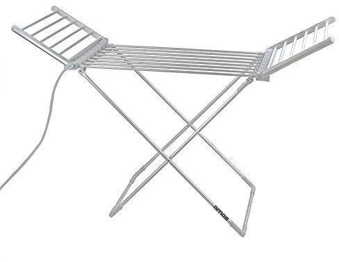 AMOS 230 Electric Heated Clothes Dryer Rack, Folding Energy-Efficient Indoor Laundry Airer for Fast Drying Wet Clothes, Portable Compact Home Drying Solution