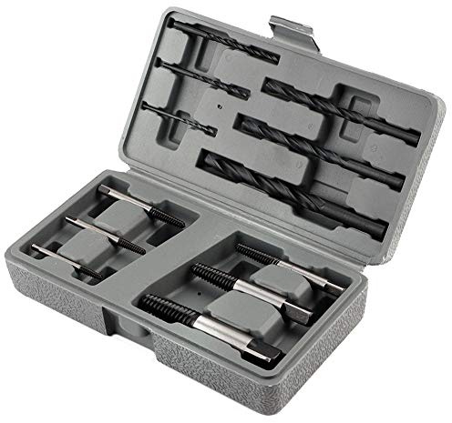 VOBOR Schraubenausdreher S-et, HSS 4241 Linksausdreher Set Profi,Ausdreher S-et,Schrauben Ausdrehwerkzeug mit Koffer
