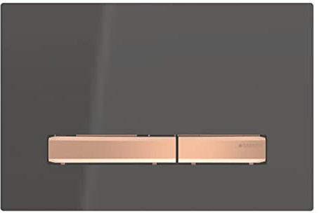Geberit Sigma 50 Drückerplatte Rotgold/Schwarz für Sigma Spülkästen 8cm (UP720) und 12cm (UP320)