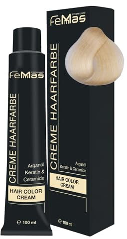 FemMas Haarfarbe Superaufheller Ultra Gold 903 S I Creme Haarfarbe zur Aufhellung um bis zu 5 Tonstufen I Dauerhafte Haarfärbung für strahlende, haltbare Farbergebnisse I 100 ml