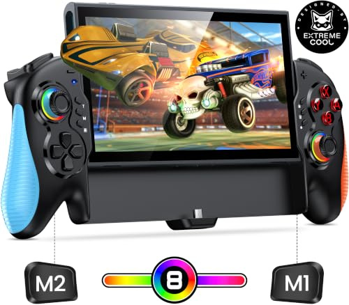 Switch Controller for Nintendo Switch/OLED, One-Piece Joypad Controller Replacement for Nintendo Switch Pro Controller, Switch Controllers Remote with Adjustable TURBO and Dual Motor Vibration