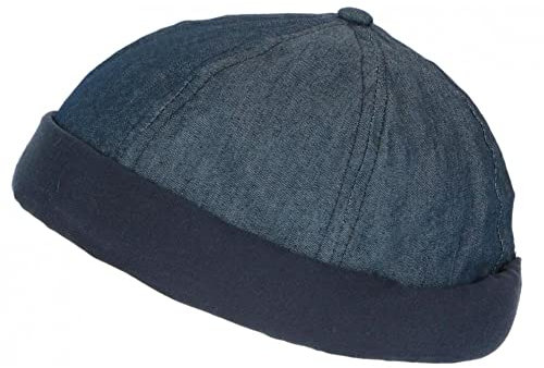 Dockermütze in Jeansblau, für Damen und Herren, Original Hodok, Einheitsgröße, Farbe: Blau, Unisex