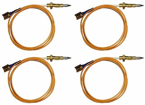 Ariston - Indesit - Hotpoint - Star - Termocoppia di sicurezza lunga 600 mm. C00052986 - C00074279 per cucina piano cottura - H4775 (4 pezzi)