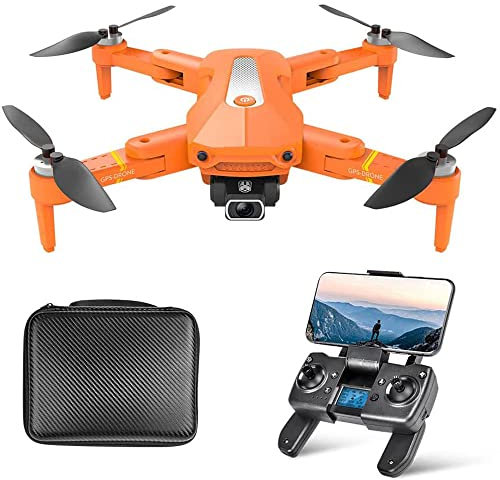 QAQQVQ Droni GPS con Fotocamera per Adulti 4K FPV, 2 Batterie Tempo di Volo Lungo, Motore Brushless, Quadricottero RC Pieghevole per Principianti con Follow Me, Ritorno Automatico GPS