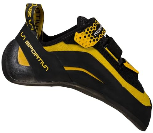 La Sportiva Miura Vs Black/Yellow, Scarpe da Arrampicata Uomo, Nero Giallo, 39 EU