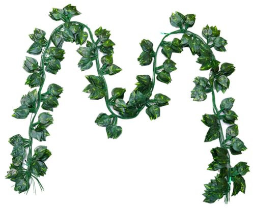 Huamengyuan Plante Verte Artificielle en Soie réaliste 230 cm Lierre Anglais pour Accessoires de Photographie