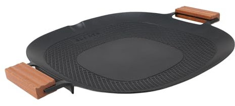 HEEPDD BBQ Grill Pan, 15.2x12.6 Inch Portable Camping Stovetop Grill Pan Non Stick Aluminum Griddle Pan for Induction Gas Stove Electric Cooktop Indoor Outdoor Grilling
