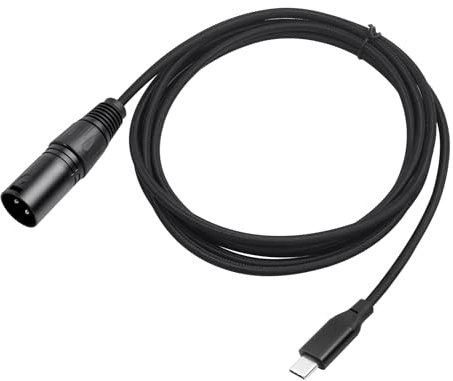 SZLliyxs Câble USB C vers XLR, adaptateur convertisseur XLR mâle vers USB C, câble stéréo USB de type C vers XL-R mâle pour amplificateur, haut-parleur, console de mixage, etc