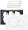 Placa de accionamiento con disparador de fregadero Juego y marco de montaje de doble descarga placa de accionamiento de inodoro compatible con Geberit Sigma 01 UP300 y 320 cisterna de accionamiento de