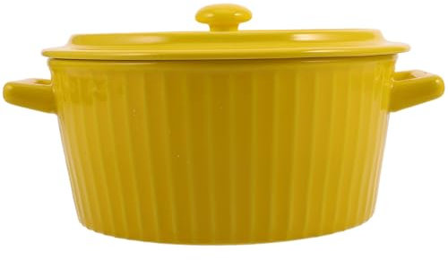 Amosfun Ciotola Per Ramen Coperchio Per Microonde Ciotola Per Zuppa Istantanea Stile Europeo Con Doppi Manici Per Casa Dormitorio Ufficio