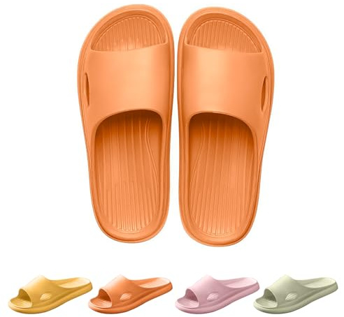 CHGANG Slippers For Women,Unisex Slip On Slippers For Women Non-Slip Light Weight Flat Slide Sandals Shower